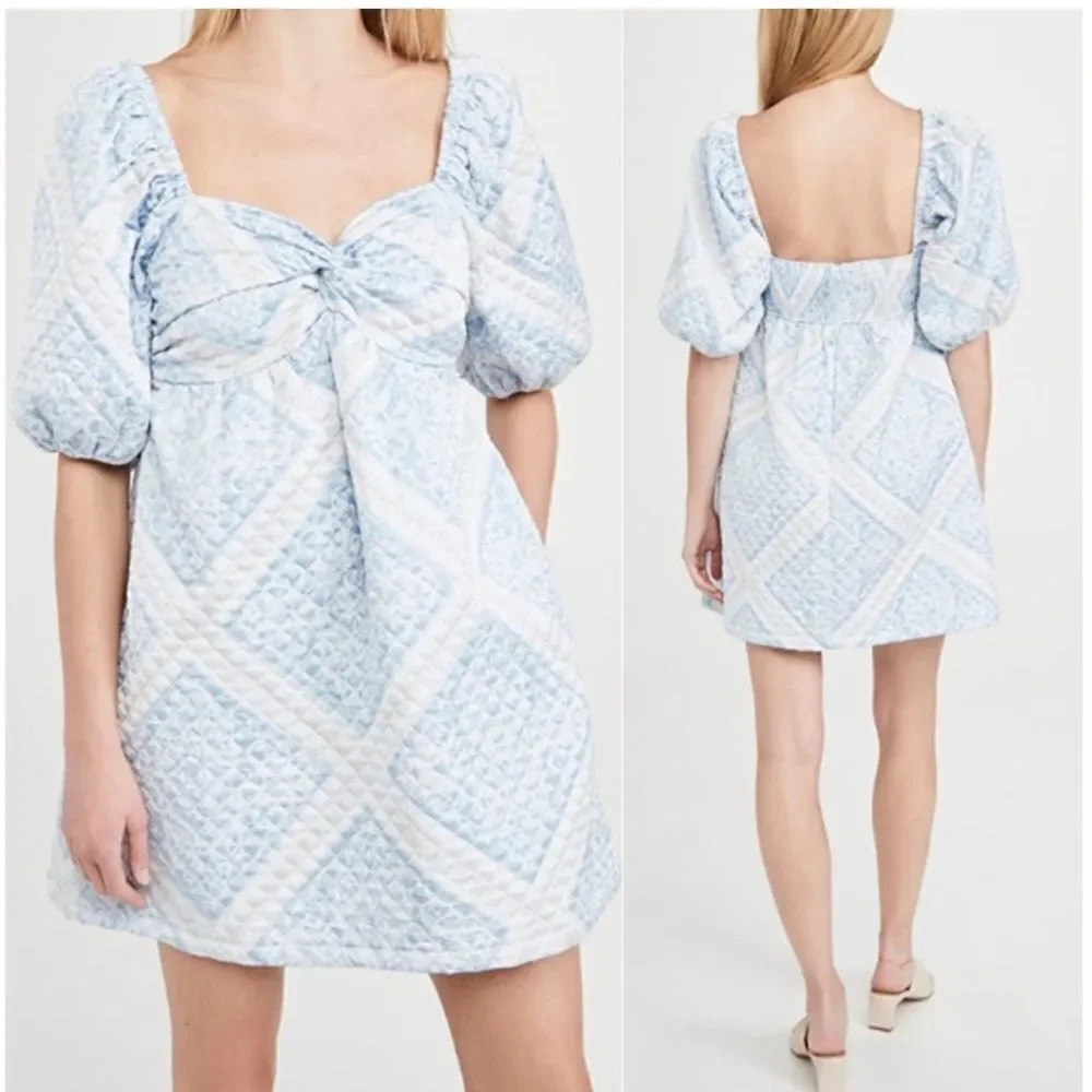 NEW En Saison Quilted Scarf Print Dress